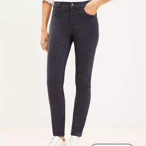 Loft brushed sateen skinny pants